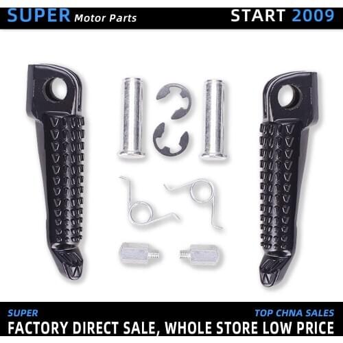 Motorcycle Accessories black color Front Footrests Foot Peg Rests For Kawasaki ZX-6R 636 ZX636 ZX-7 ZX-9R ZX-10R ZX-12R ZX6R KLE