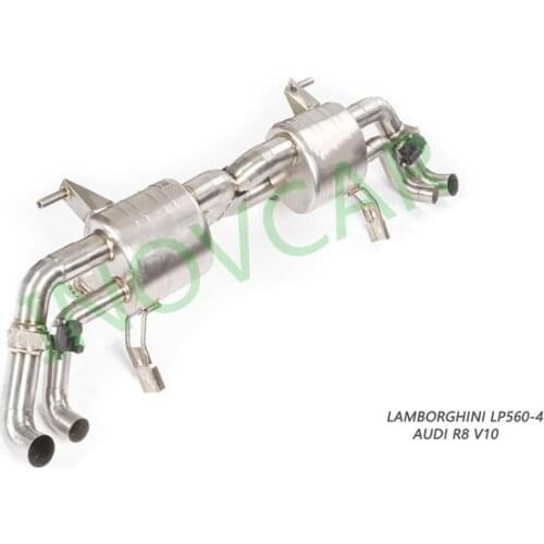 Car Exhaust System For AUDI R8 Titanium Catback Vacuum Valve For Lamborghini LP550 560 570