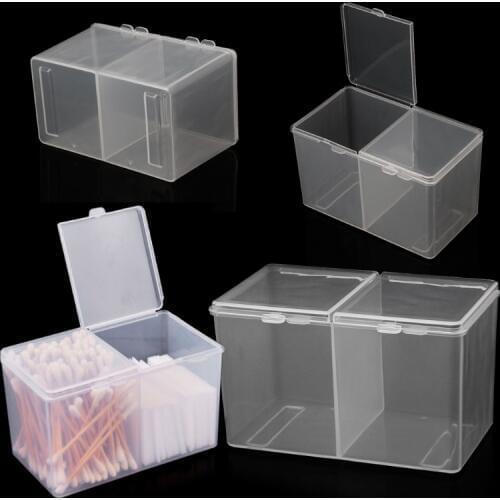 Remover Paper Makeup Cotton Pad Storage Box Rhinestone Nail Art Tools Container jan21