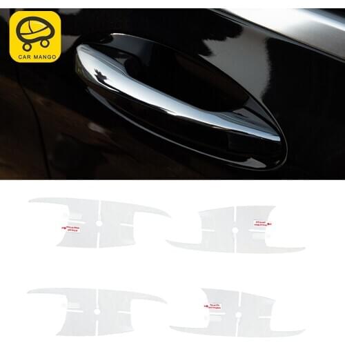 CarMango For Mercedes-Benz GLA-Class X156 CLA C117 Car Door Handle Bezel Foil Exterior Protective Film Cover Trim Sticker