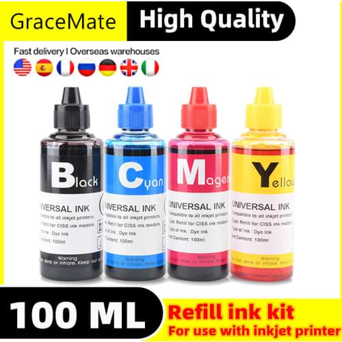 Printer Ink 305 Xl Ink Cartridge for Hp DeskJet 2300 2700 4100 HP ENVY 6000 6400 for Hp 305 Ink Cartridge Refill Ink Kit 100ml