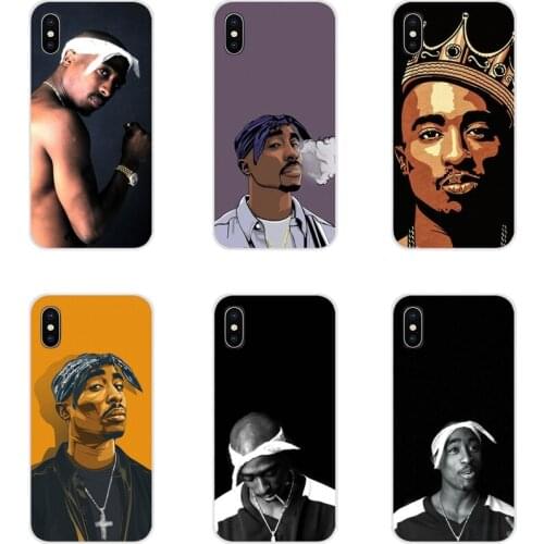 For Apple iPhone X XR XS 11Pro MAX 4S 5S 5C SE 6S 7 8 Plus ipod touch 5 6 Accessories Phone Shell Covers Rapper 2pac Tupac