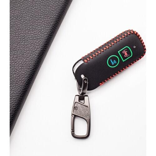 For Honda PCX 150 Hybrid X-ADV SH125 Scoopy Forza 125 SH300 Motor 2 Button Luminous Soft Texture Leather Key Case Cover