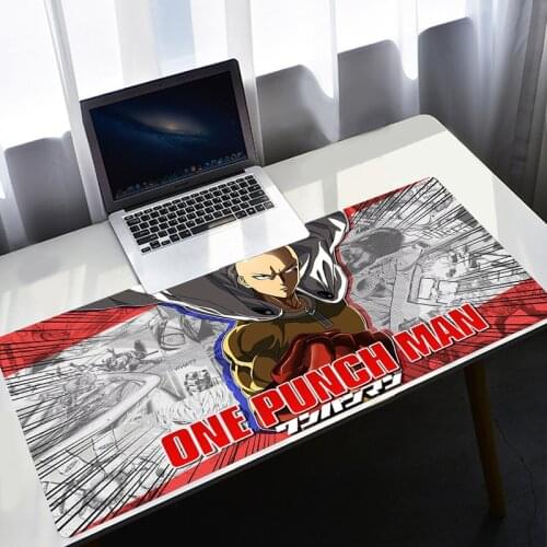 ONE PUNCH-MAN Gaming Mouse Pad Carpet Keyboard Kawaii Mousepad 80x30 Setup Gamer Accessories Computer Tapis Souris Big Desk Mat