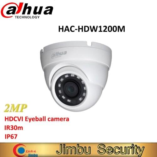 Dahua 2MP HDCVI IR Eyeball Camera HAC-HDW1200M IR30m smart IR HD and SD output switchable security camera surveillance camera