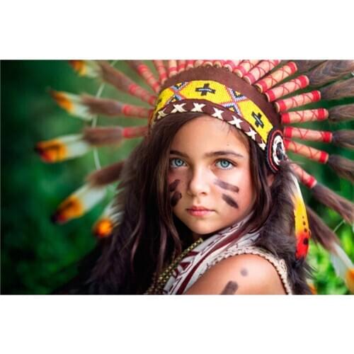 Indian girl picture diamond embroidery Needlework painting cross stitch pasted nude painting fashion home decoration A6747R