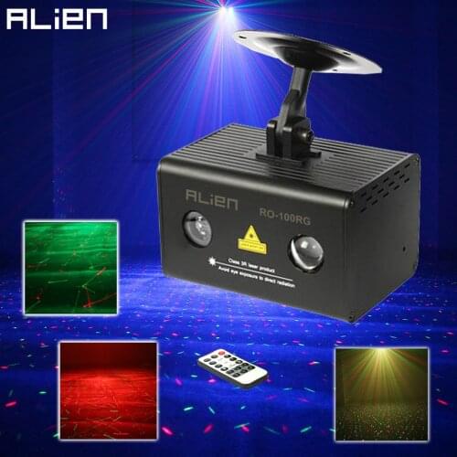ALIEN IR Remote RG Galaxy Meteor Laser Projector Stage Lighting Effect LED RGB Water Wave Disco Party Lights DJ Dance Show Light