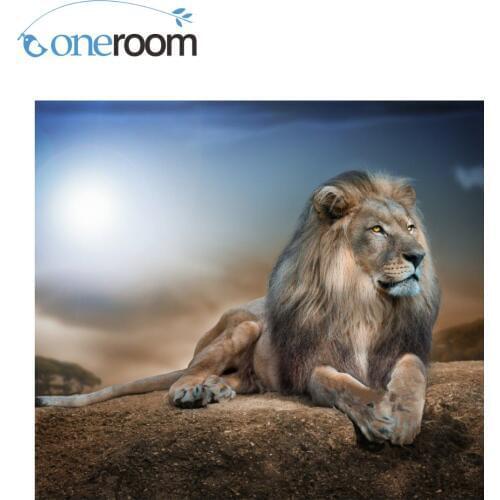 The lion Animal Art Needlework 14CT Counted Cross stitch kits For Embroidery Canvas Patterns,DIY Handmade Decor