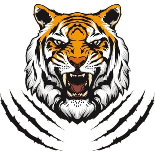 Fierce Tiger Head Car Sticker Waterproof Personalized Decal Laptop Truck Motorcycle Auto Accessories PVC,15cm*14cm