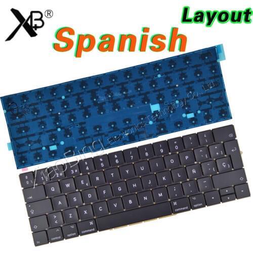 New A1707 Keyboard for Macbook Pro Retina 15'' A1707 Spanish Spain Sp Keyboard Backlight Backlit EMC3072 EMC3162 2016 2017Year
