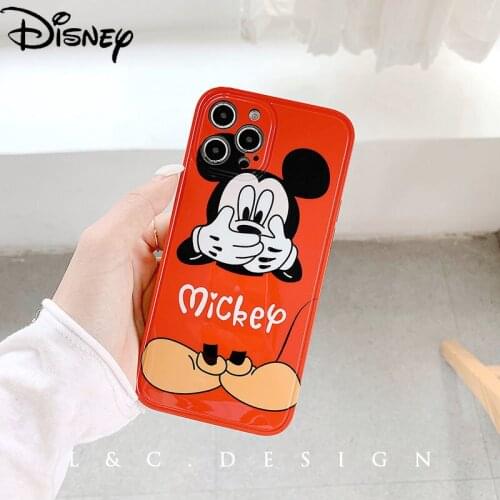 Disney cute cartoon Mickey original phone case for iPhone 7/8P/X/XR/XS/XSMAX/11/12Pro/12min Phone Girl Case Cover