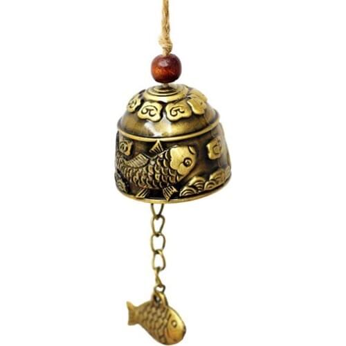 Fengshui Alloy Bell Pendant Buddha Bell Pendant Household Car Decoration Anti-theft Door Pendant Town House Disaster Relief