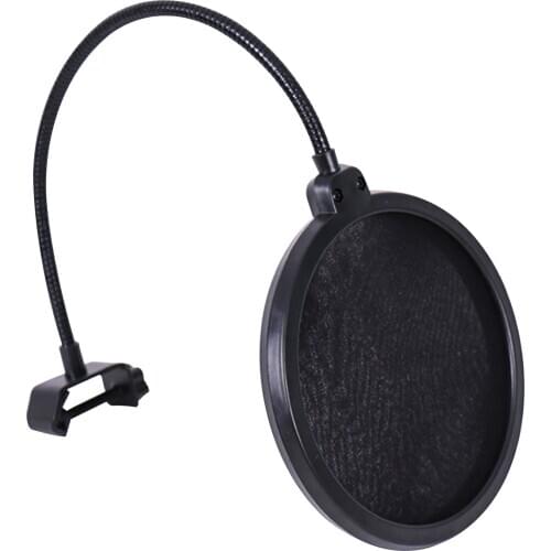 Microphone Pop Filter Swivel with Double Layer Sound Shield Guard Windscreen Replacement for Blue
