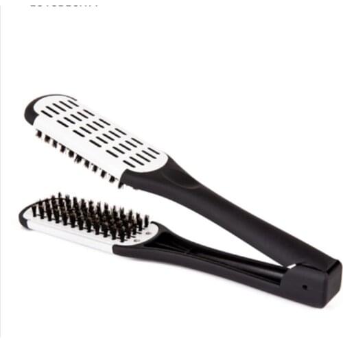 Salon Straight Hairs Brush Double Sided Hair Straightening Comb V Type Anti-static Styling Hairdressing Tools 50pcs