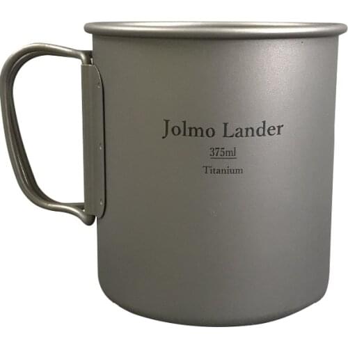 Jolmo Lander Titanium Double Wall Cup Outdoor Titanium Mug 375ml