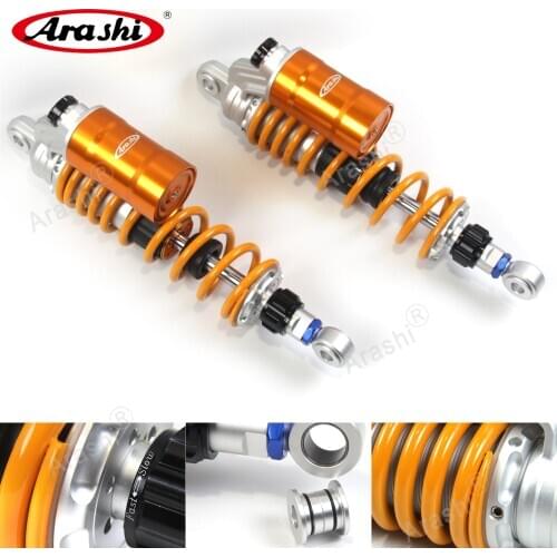 ARASHI Universal 330mm Motorcycle Suspension Adjustable Nitrogen Charged Rear Shock Absorbers For Honda CB400 VTEC 1999-2019