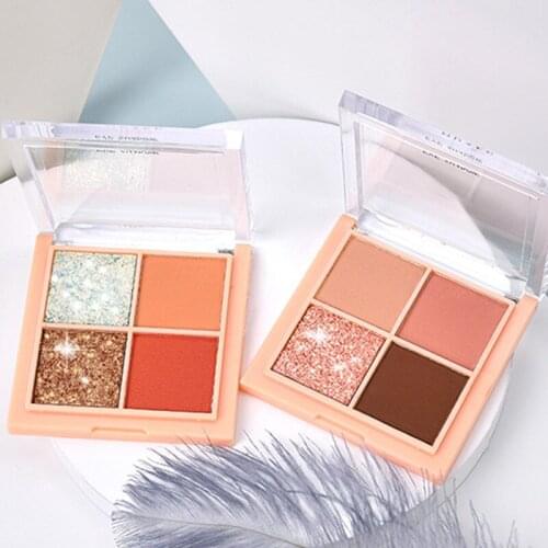 High Quality Eyeshadow Palette Eye Colors in Mix of Shimmer Lasting Cute Colourful Eyeshadow Palette For Girl Women