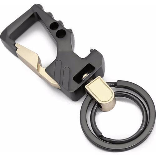 Weduoduo Metallic Key Wallets High quality Double Ring Key Holders Multi Function Key Organizer Car Key Chain Business Gifts