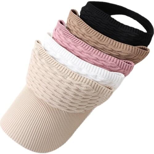 Women Hats Ladies Spring Summer Sun Protection Caps Visor Outdoor Travel Sport Beach Sun Hat Hollow Ponytail Hat