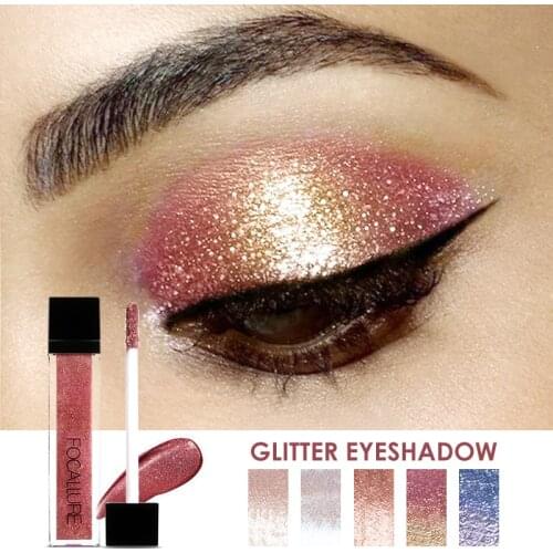 Liquid Eyeshadow Shimmer Glitter Long-lasting Easy to Wear Pigment Eye Shadows Makeup eye shadow palette