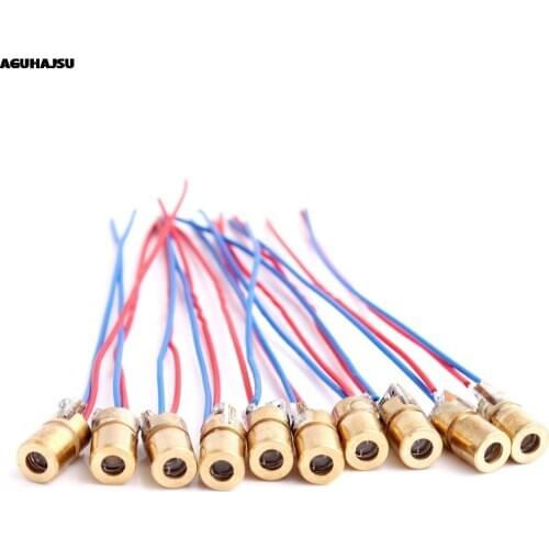 1PCS 5V 650nm 5mW Adjustable Laser Dot Diode Module Red Sight Copper Head Mini Laser Pointer