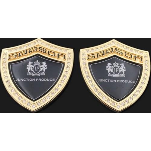 2X 3D New Auto Sticker Modified Metal JP Luxury VIP Car Trunk Side Seal Decal Badge Car Accessories