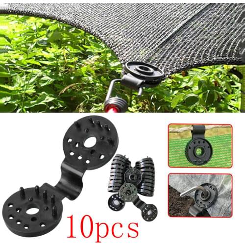 10pcs Sunshade Net Clip Plastic Instant Grommet Film Shading Net Clips Home Garden Plant Tools Tarp Poultry Net Clip