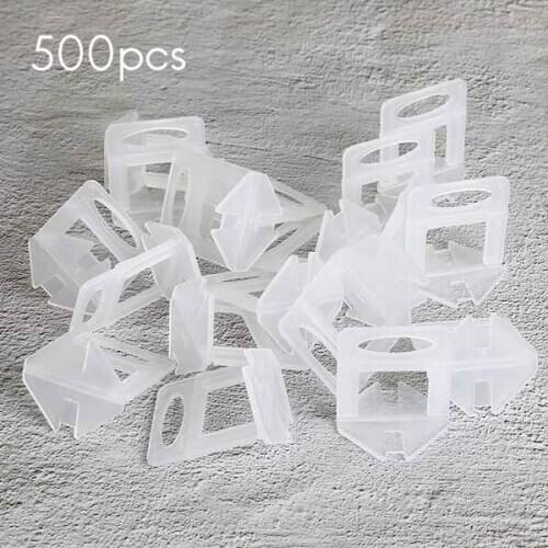 500 Pcs Plastic Tile Clips Plier Tiling Tiles Leveler Tool Kit Tile Leveling System Wall Floor Carrelage