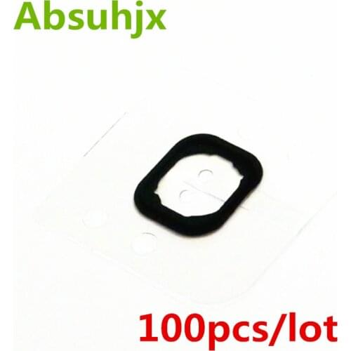 Absuhjx 100pcs Home Button Rubber Gasket Sticker for iphone 6 6S Plus 5S Menu Holding Space Parts
