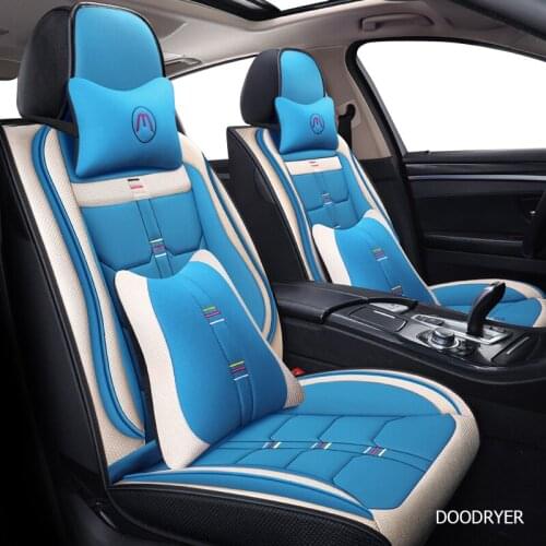 DOODRYER flax car seat cover For mercedes w124 w245 w212 w169 ml w163 w246 ml w164 cla gla w639 car accessories seat covers