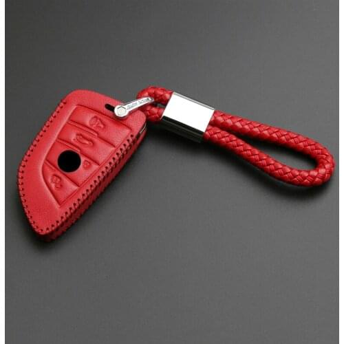 For BMW New 5 Series 525Li 530 Blade 730 X1X3X5X6 Car Key Case leather key clasp Set Protection Holder