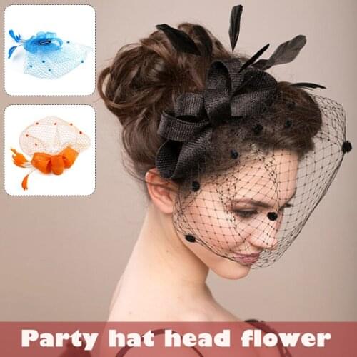 Headdress for Women Veils Design Bow Shape for Wedding Party Hair Accessories DL