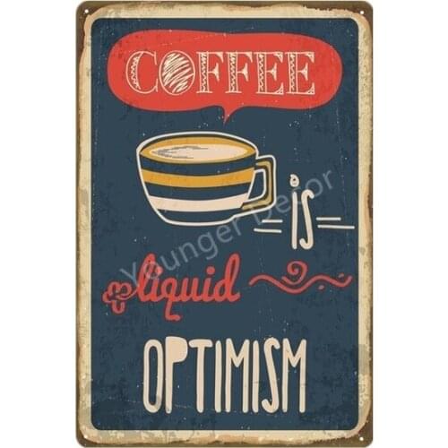 Good Strong Coffee Metal Tin Signs Pub Bar Shop Poster Vintage Home Decor Wall Art Painting Plaque Cafe Decoration YI-203