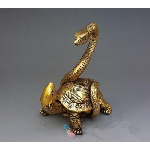 A copper ornaments Xuanwu reveal the first of four animal auspicious auspicious feng shui bronze Talisman