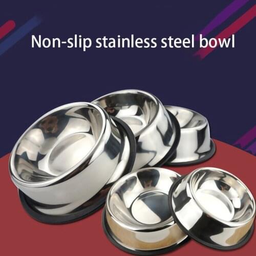 Pet Bowl Pet Supplies Cat Food Bowl Wholesale Stainless Steel Dog Bowl Pet Feeder Stainless Steel Dog Bowl Cat Bowl