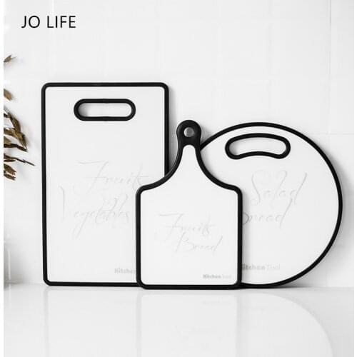 JO LIFE Non Slip Chopping Board Kitchen Vegetable Meat Cutting Board White Pizza Sushi Bread Tray