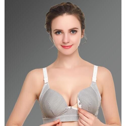 New Thin Mold Cup Breast-feeding Bra with Wide Bottom To Prevent Sagging