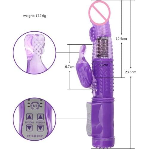 Nuanqin Crystal G-Spot Swinging Rabbit Vibrator Sex Toy for Women