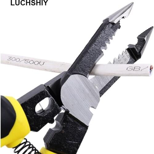 Multitool Crimper Crimping Tool Cutter Cable Wire Stripping Pliers Terminal Crimping Universal Pliers Electric Repair Hand Tools