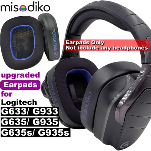 Misodiko Replacement Ear Pads Cushions and Headband Kit for Logitech G633 G933 G635 G935 G633S G933S Gaming Headset Earpads