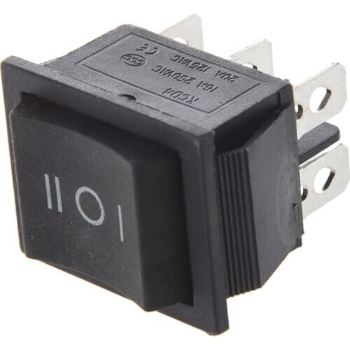 Promotion! 6-Terminals 3 Position ON/OFF/ON DPDT Boat Rocker Switch 16A 250VAC 20A 125VAC