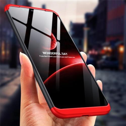 For Xiaomi Redmi Note 6 Pro Case 360 Degree Protected Full Body Phone Case for Redmi Note 6 Pro Shockproof Cover with Glass Film