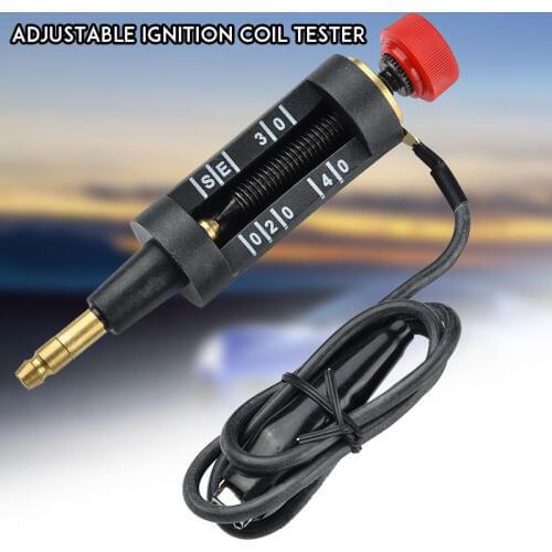 Adjustable Spark Plug Tester High Energy Ignition Spark Plug Tester Wire Coil Circuit Diagnostic Autos Diagnostic Test Tool