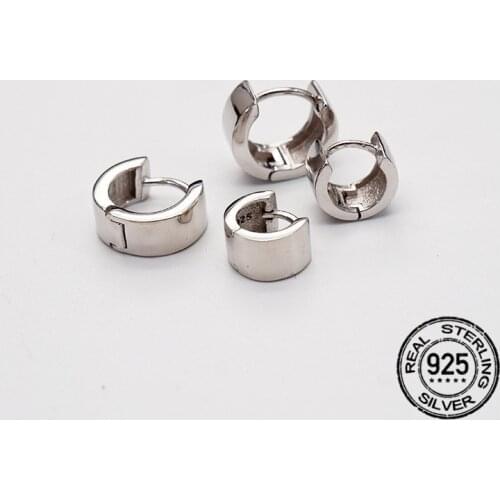 925 Sterling Silver Glossy Earrings For Women High Quality Hot Sale Lady Students Couple Friendship Gifts Fashion Jewelry INEFFA