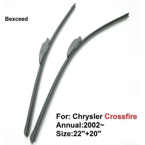 22"+20" High Quality Bexceed of Car windshield flat rubber wiper blade for Chrysler Crossfire