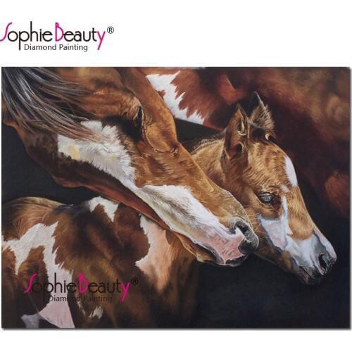 Sophie Beauty Diy Diamond Paintings Cross Stitch Cattle Diamond Pattern rhinestones Diamond Mosaic Home Decor 190722