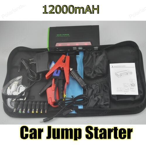 Car power bank car Jumper starter 12000 mAh high capacity auto battery Car Power Bank 12 v Engine Green color