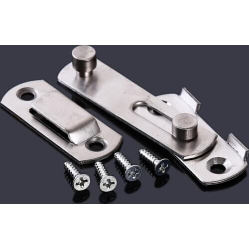 Guard Latch Bolt With Screws Sliding Window Door Lock Handle Stainless Steel Door Latch Home Safety Chain Door Home Hardware