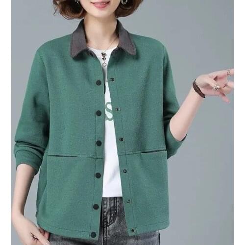2021 New Autumn Womens Jackets Long Sleeve Windbreaker Korean Large size Loose Coat Casual Female Jacket Outwear Plus SIze 4XL