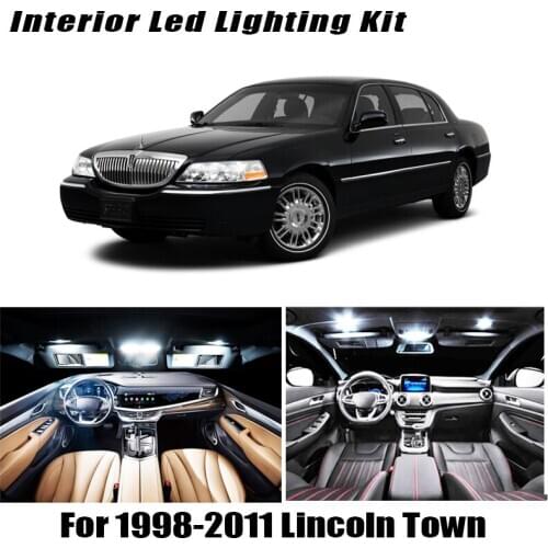 14x Canbus Error Free LED Interior Light Kit Package for 1998-2011 Lincoln Town Car Accessories Map Dome TrunkLicense Light